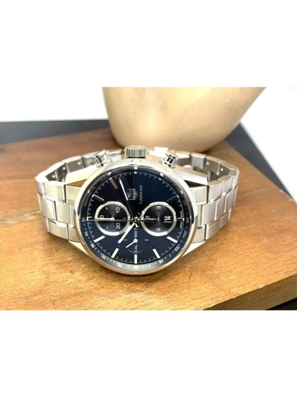 Tag Heuer Carrera Men's Watch CAR2110 Swiss Automatic Black Dial Steel 41mm